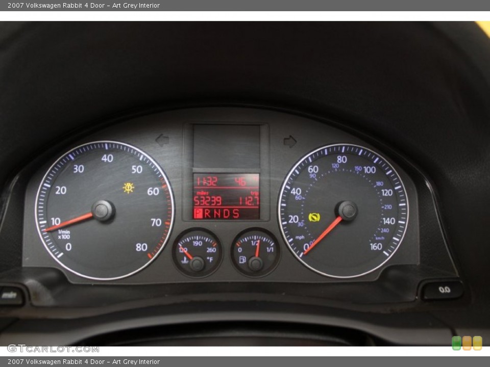 Art Grey Interior Gauges for the 2007 Volkswagen Rabbit 4 Door #57534580