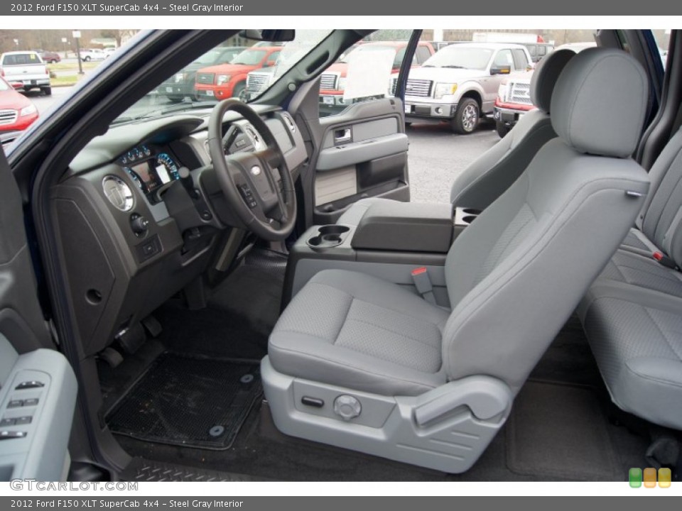 Steel Gray Interior Photo for the 2012 Ford F150 XLT SuperCab 4x4 #57535807