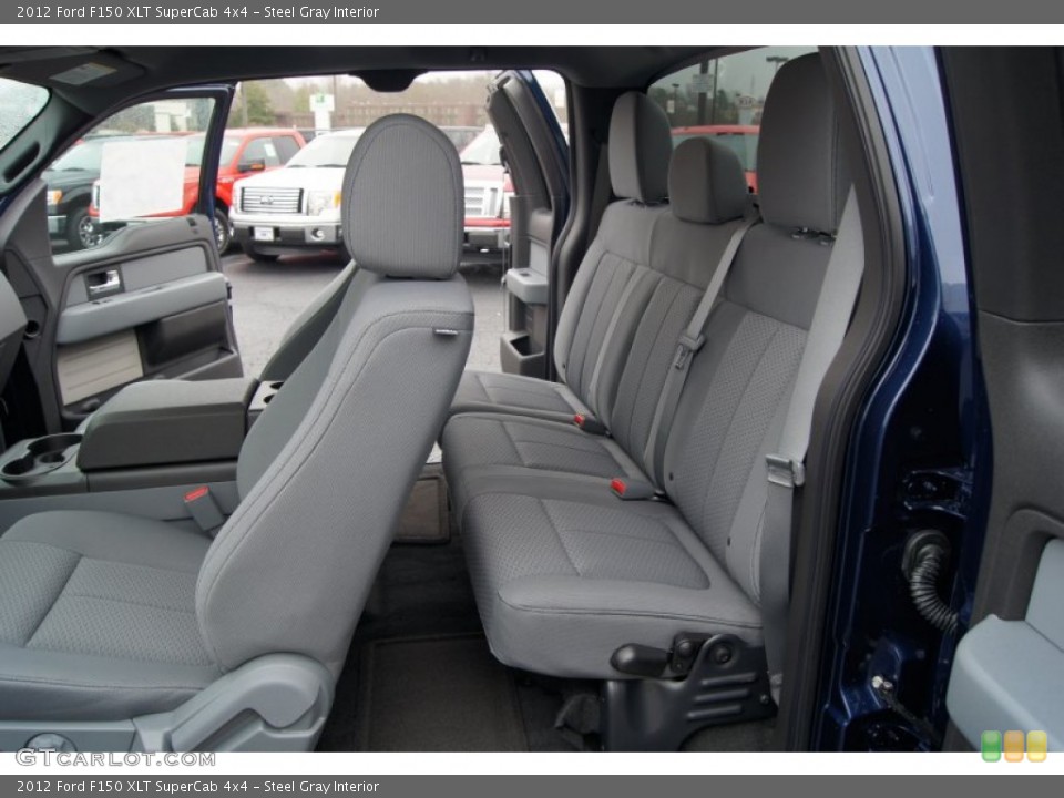 Steel Gray Interior Photo for the 2012 Ford F150 XLT SuperCab 4x4 #57535813