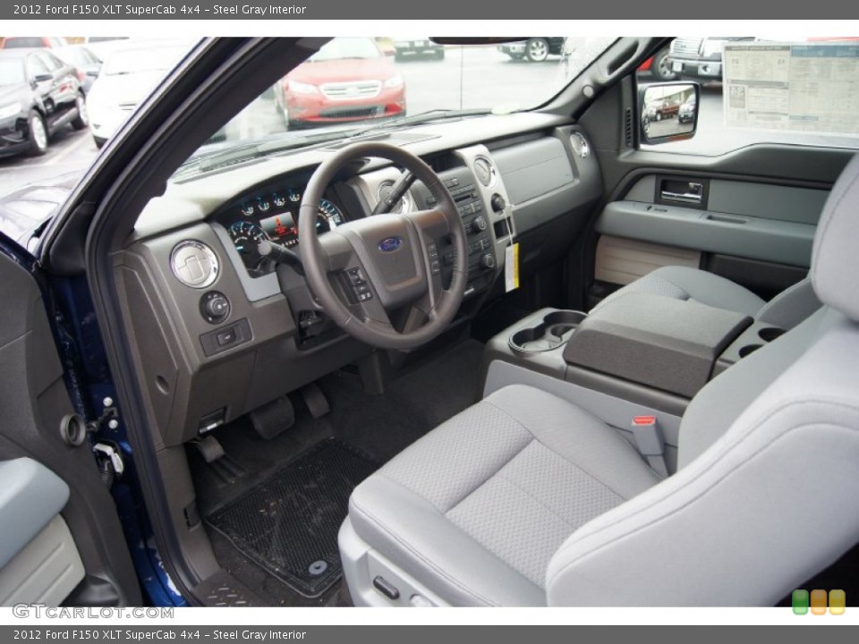 Steel Gray Interior Photo for the 2012 Ford F150 XLT SuperCab 4x4 #57535878