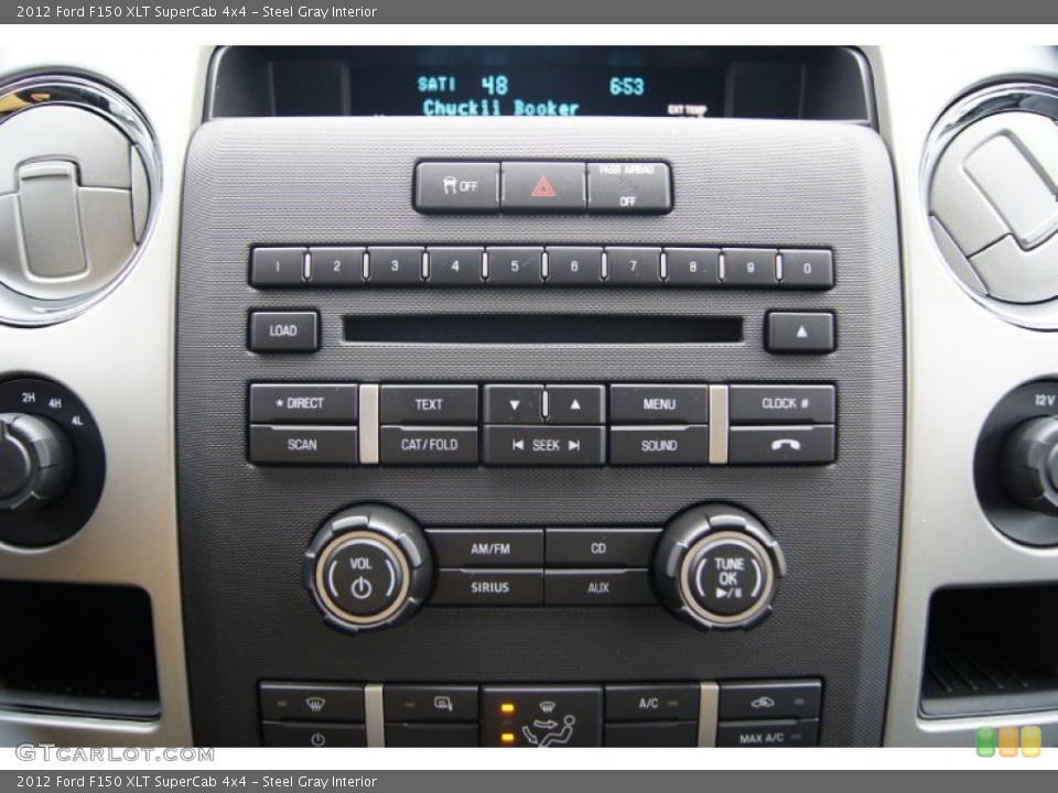 Steel Gray Interior Audio System for the 2012 Ford F150 XLT SuperCab 4x4 #57535924