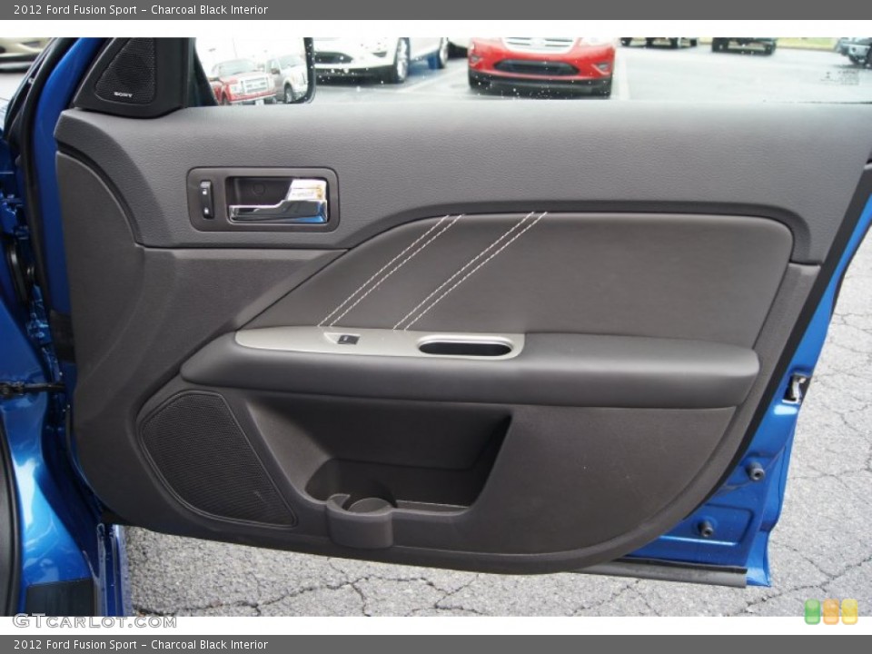 Charcoal Black Interior Door Panel for the 2012 Ford Fusion Sport #57536305