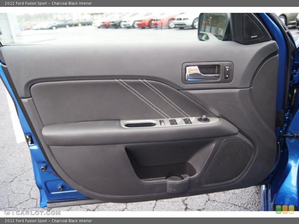 Charcoal Black Interior Door Panel for the 2012 Ford Fusion Sport #57536320