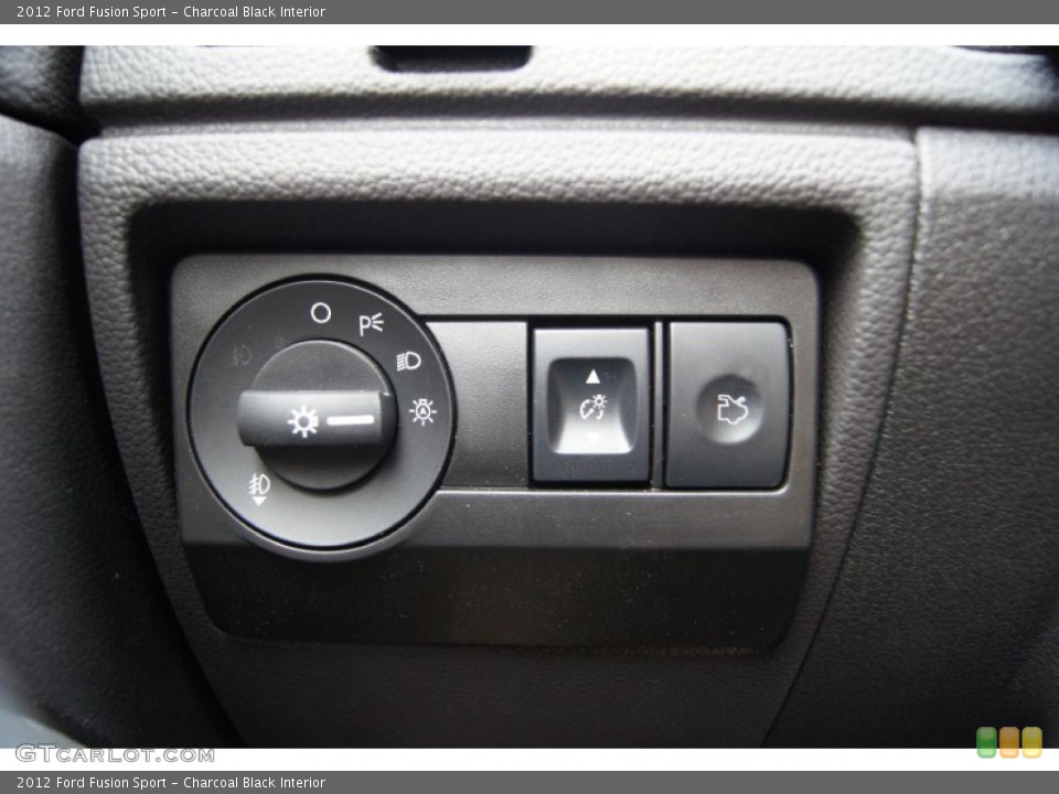 Charcoal Black Interior Controls for the 2012 Ford Fusion Sport #57536404