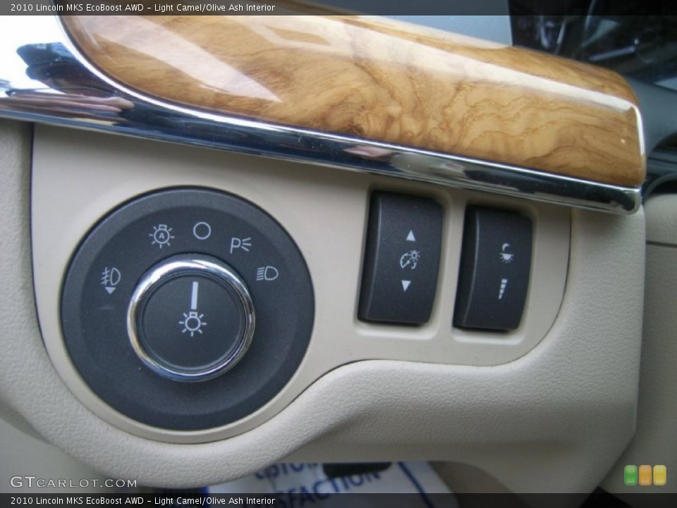 Light Camel/Olive Ash Interior Controls for the 2010 Lincoln MKS EcoBoost AWD #57536853