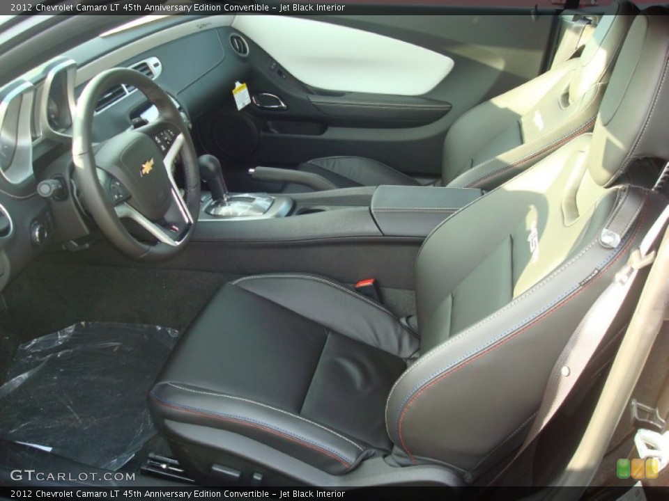 Jet Black Interior Photo for the 2012 Chevrolet Camaro LT 45th Anniversary Edition Convertible #57537397
