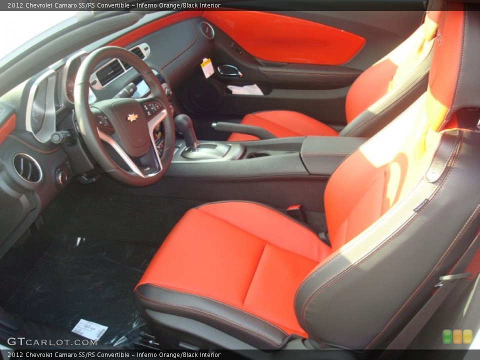 Inferno Orange/Black Interior Photo for the 2012 Chevrolet Camaro SS/RS Convertible #57537571