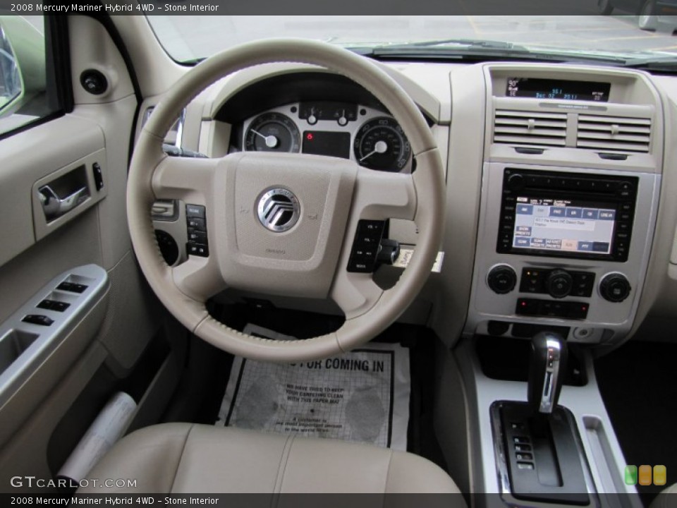 Stone Interior Dashboard for the 2008 Mercury Mariner Hybrid 4WD #57538216