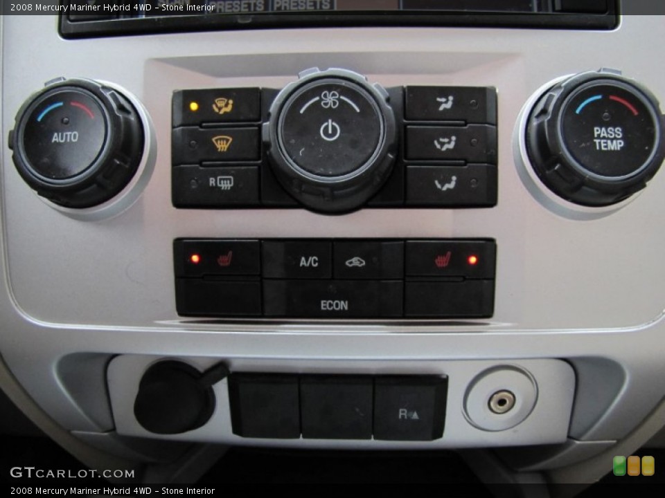 Stone Interior Controls for the 2008 Mercury Mariner Hybrid 4WD #57538252