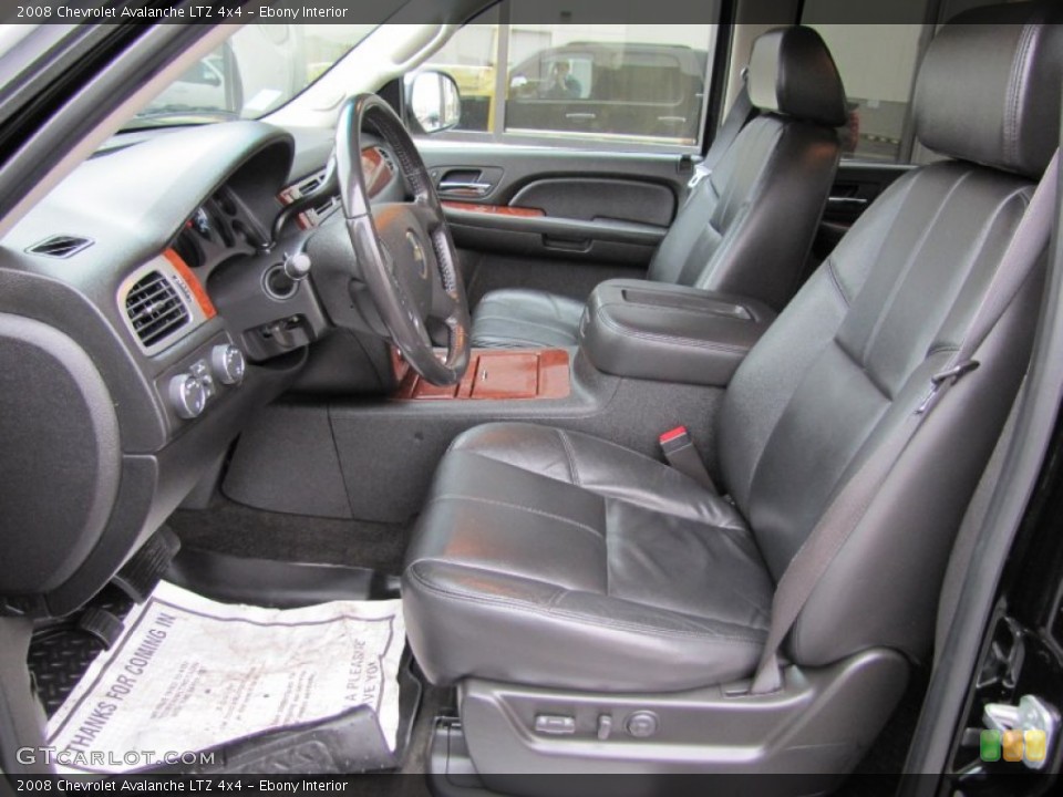 Ebony Interior Photo for the 2008 Chevrolet Avalanche LTZ 4x4 #57538318