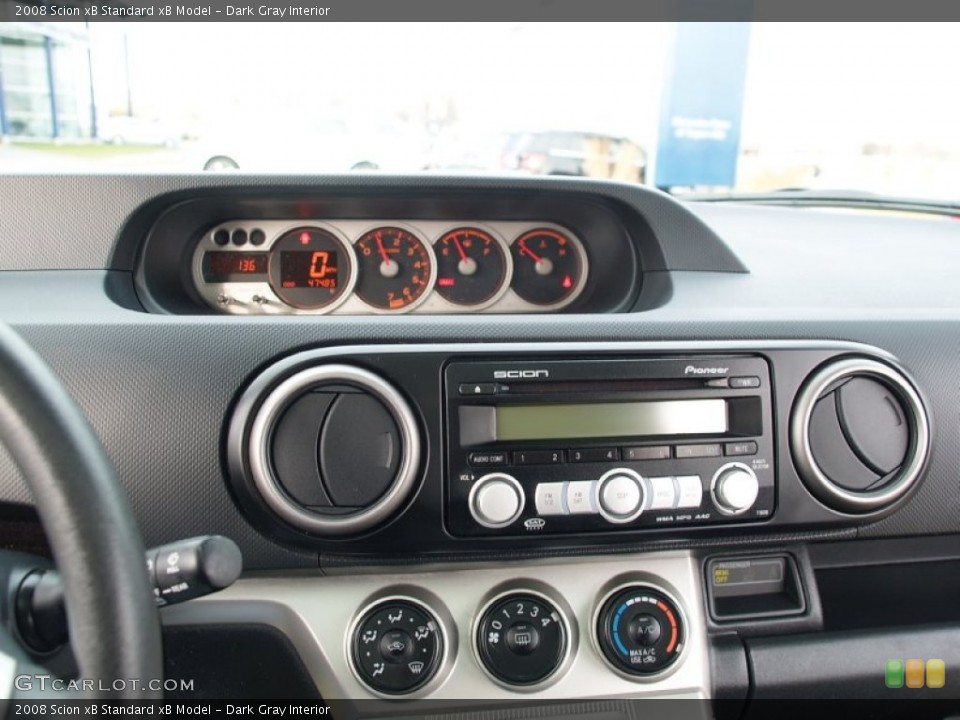 Dark Gray Interior Controls for the 2008 Scion xB  #57542386