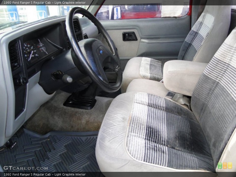 Light Graphite Interior Photo for the 1992 Ford Ranger S Regular Cab #57542922