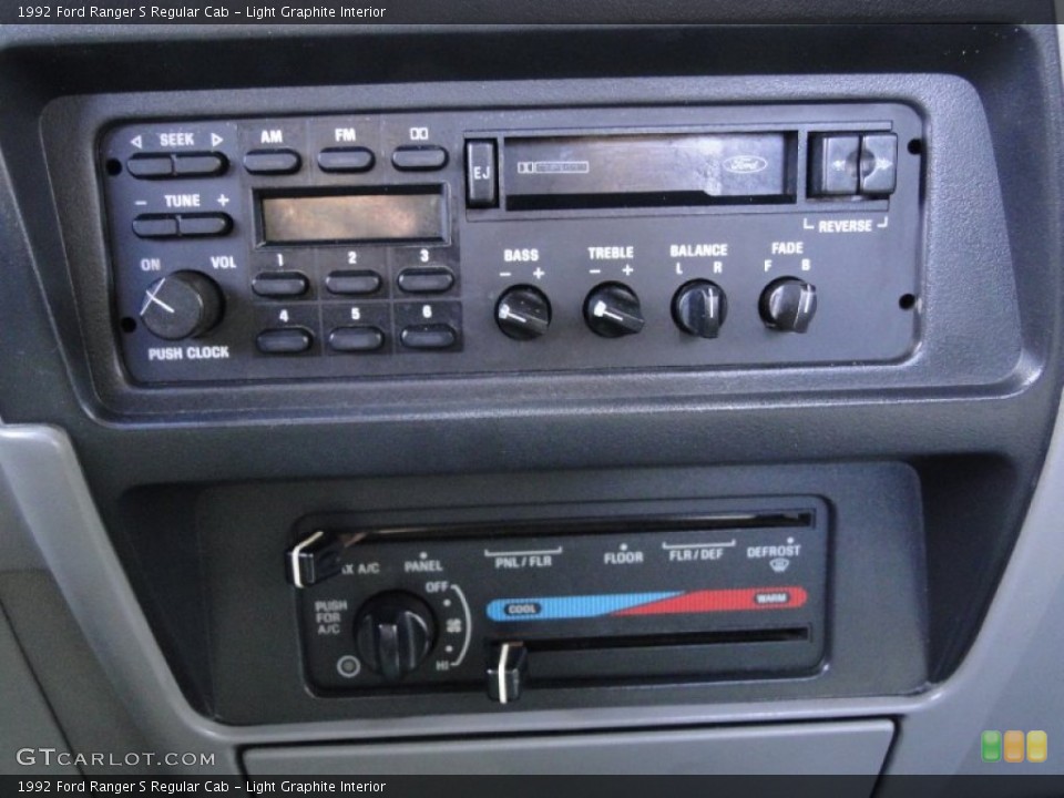 Light Graphite Interior Controls for the 1992 Ford Ranger S Regular Cab #57542976