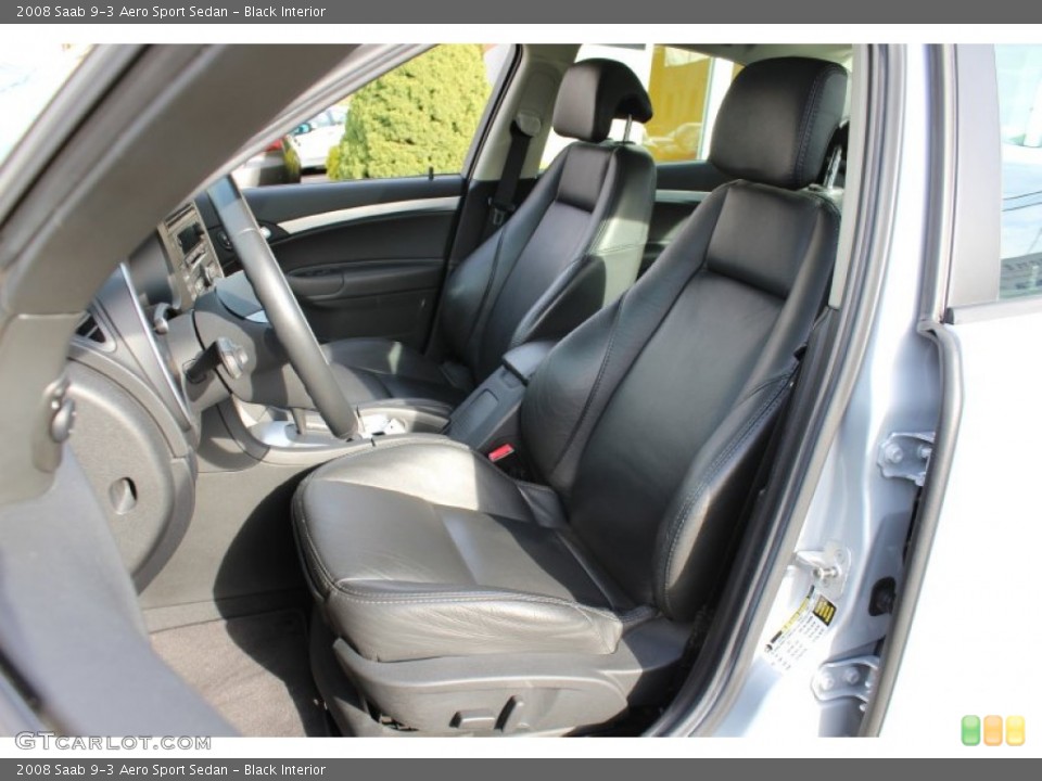 Black Interior Photo for the 2008 Saab 9-3 Aero Sport Sedan #57544759