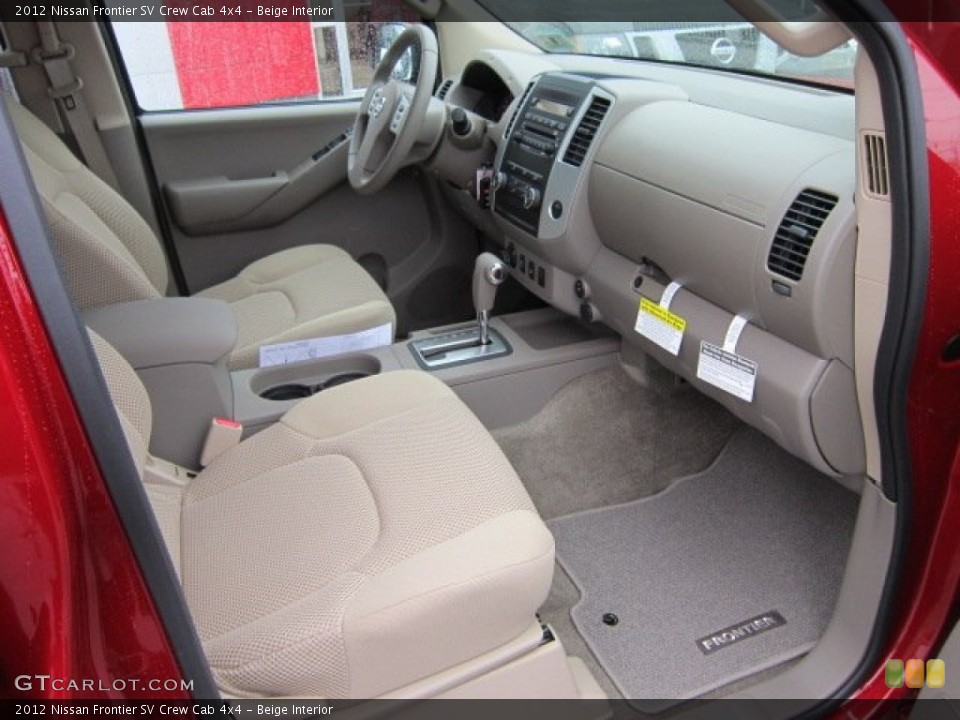 Beige Interior Photo for the 2012 Nissan Frontier SV Crew Cab 4x4 #57544896