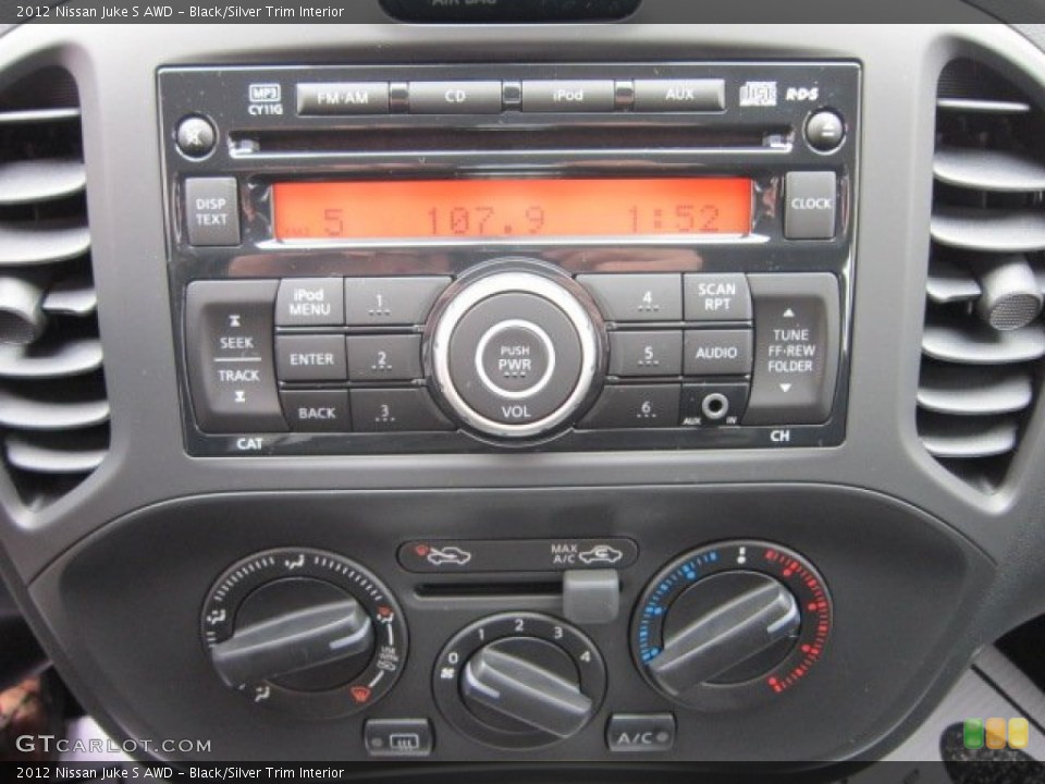 Black/Silver Trim Interior Audio System for the 2012 Nissan Juke S AWD #57545152