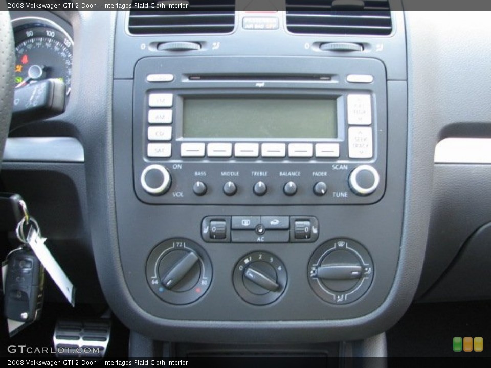 Interlagos Plaid Cloth Interior Controls for the 2008 Volkswagen GTI 2 Door #57547275