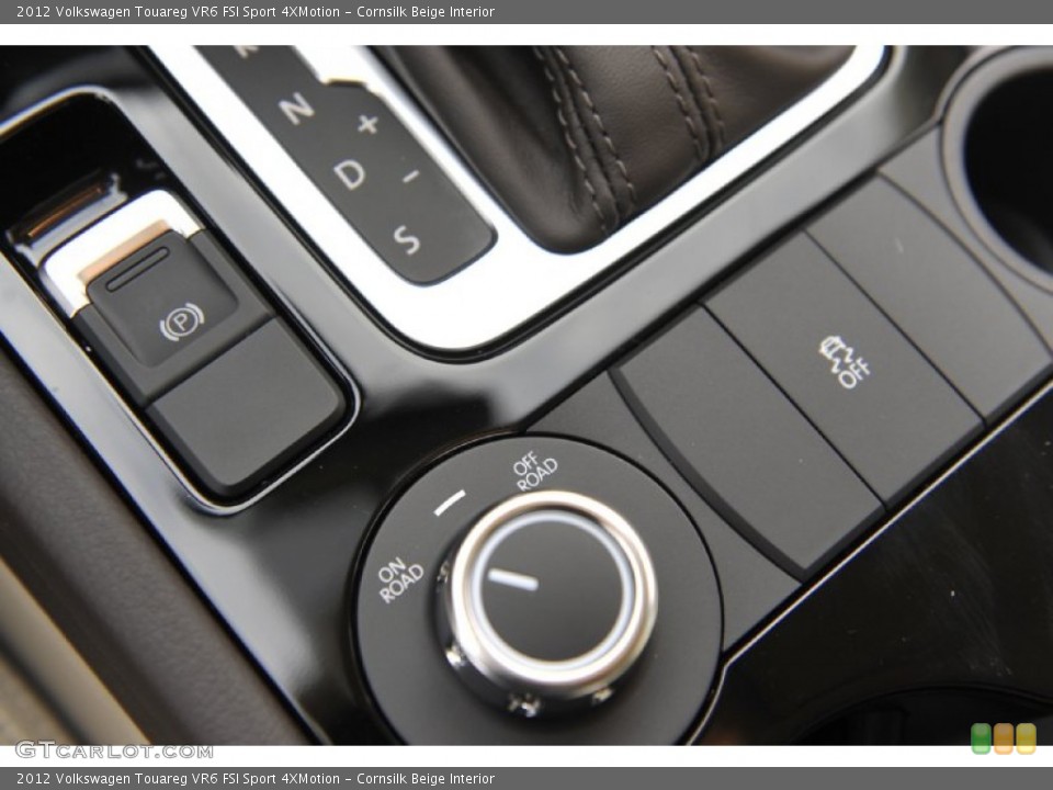 Cornsilk Beige Interior Controls for the 2012 Volkswagen Touareg VR6 FSI Sport 4XMotion #57552649
