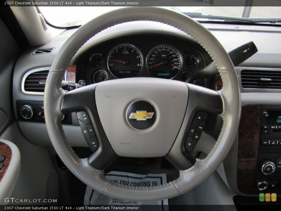 Light Titanium/Dark Titanium Interior Steering Wheel for the 2007 Chevrolet Suburban 1500 LT 4x4 #57553494