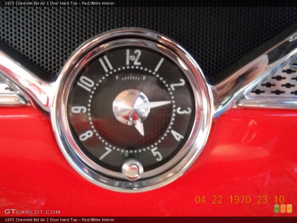 Red/White Interior Gauges for the 1955 Chevrolet Bel Air 2 Door Hard Top #57553815