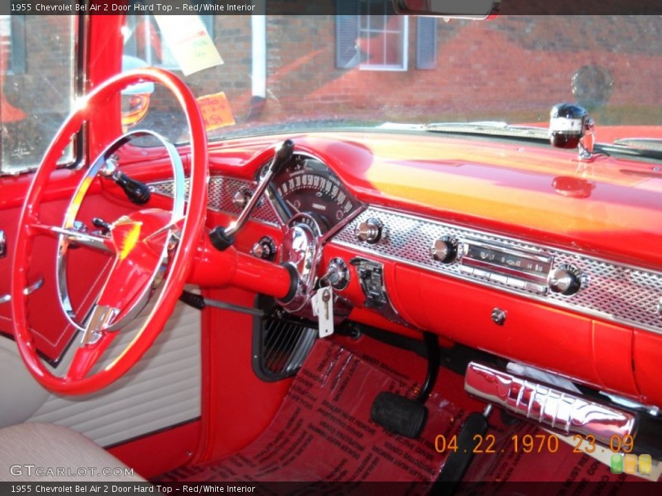 Red/White Interior Dashboard for the 1955 Chevrolet Bel Air 2 Door Hard Top #57553840