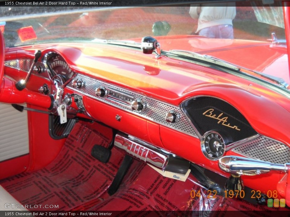 Red/White Interior Dashboard for the 1955 Chevrolet Bel Air 2 Door Hard Top #57553849