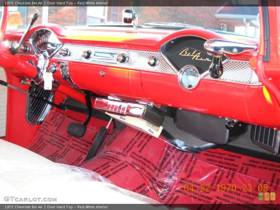 Red/White Interior Dashboard for the 1955 Chevrolet Bel Air 2 Door Hard Top #57553857