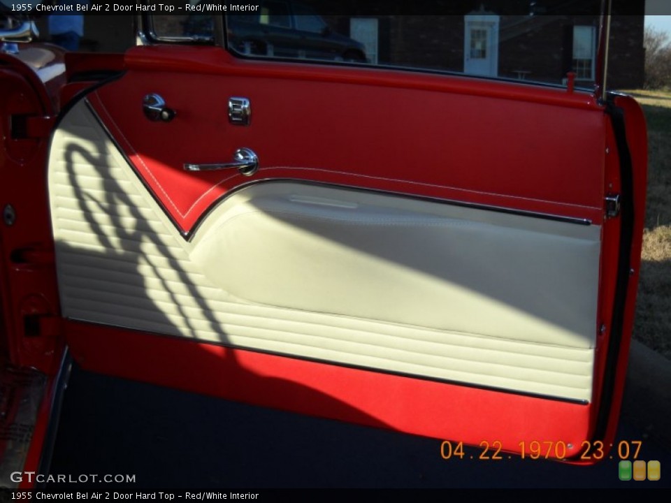 Red/White Interior Door Panel for the 1955 Chevrolet Bel Air 2 Door Hard Top #57553882