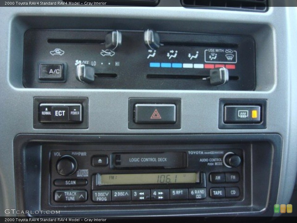 Gray Interior Controls for the 2000 Toyota RAV4  #57554567