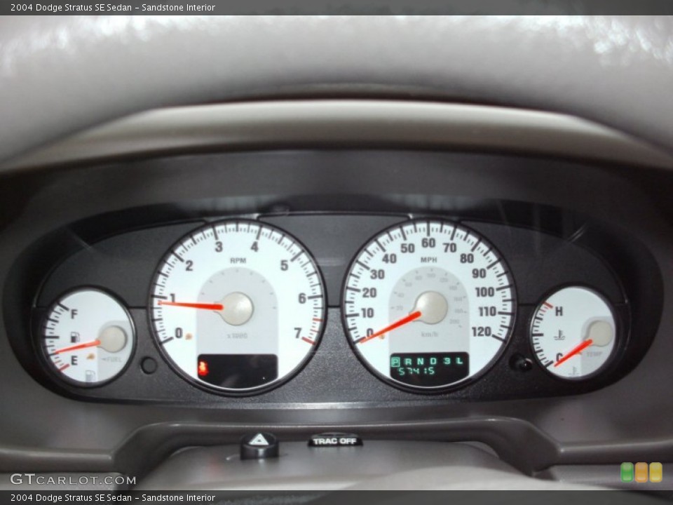 Sandstone Interior Gauges for the 2004 Dodge Stratus SE Sedan #57555929