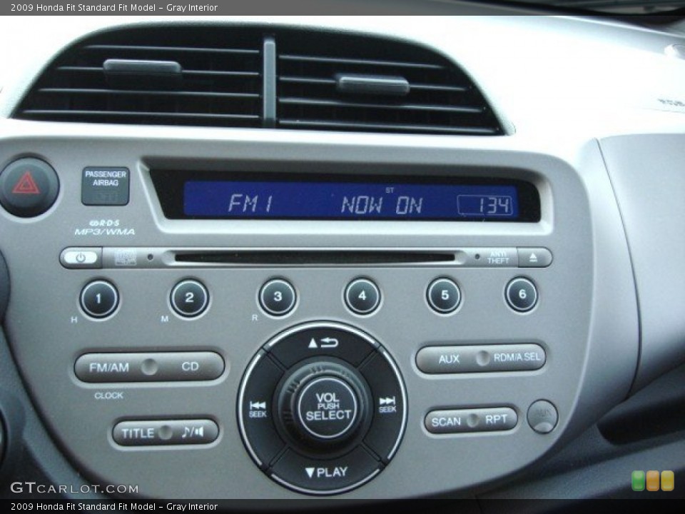 Gray Interior Controls for the 2009 Honda Fit  #57556712