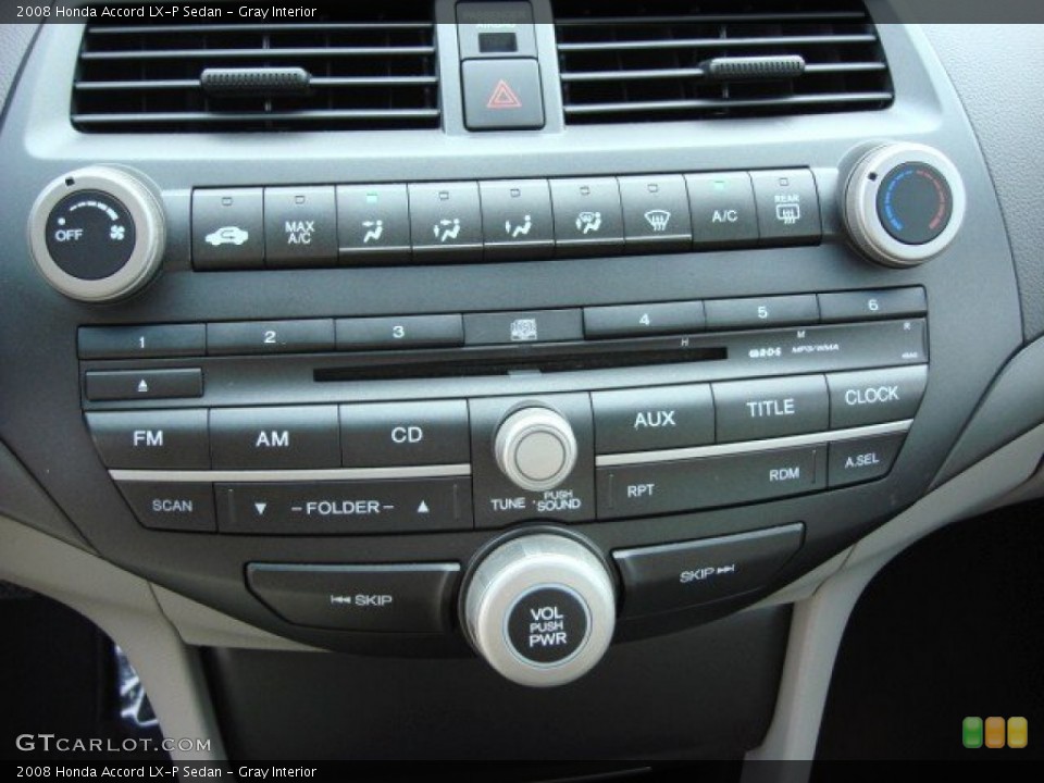 Gray Interior Controls for the 2008 Honda Accord LX-P Sedan #57556961
