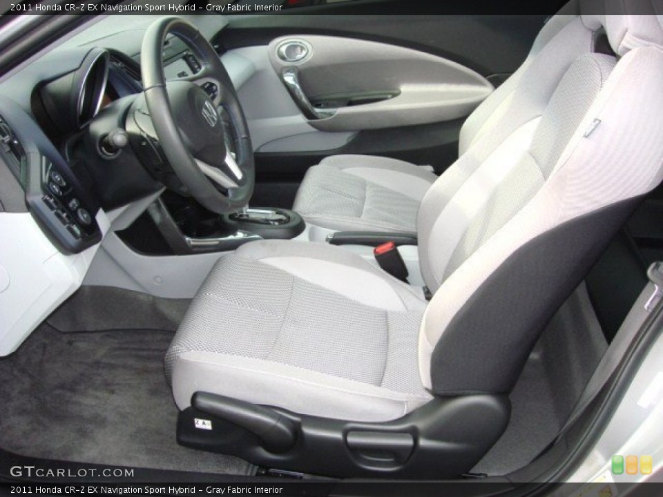 Gray Fabric Interior Photo for the 2011 Honda CR-Z EX Navigation Sport Hybrid #57558473