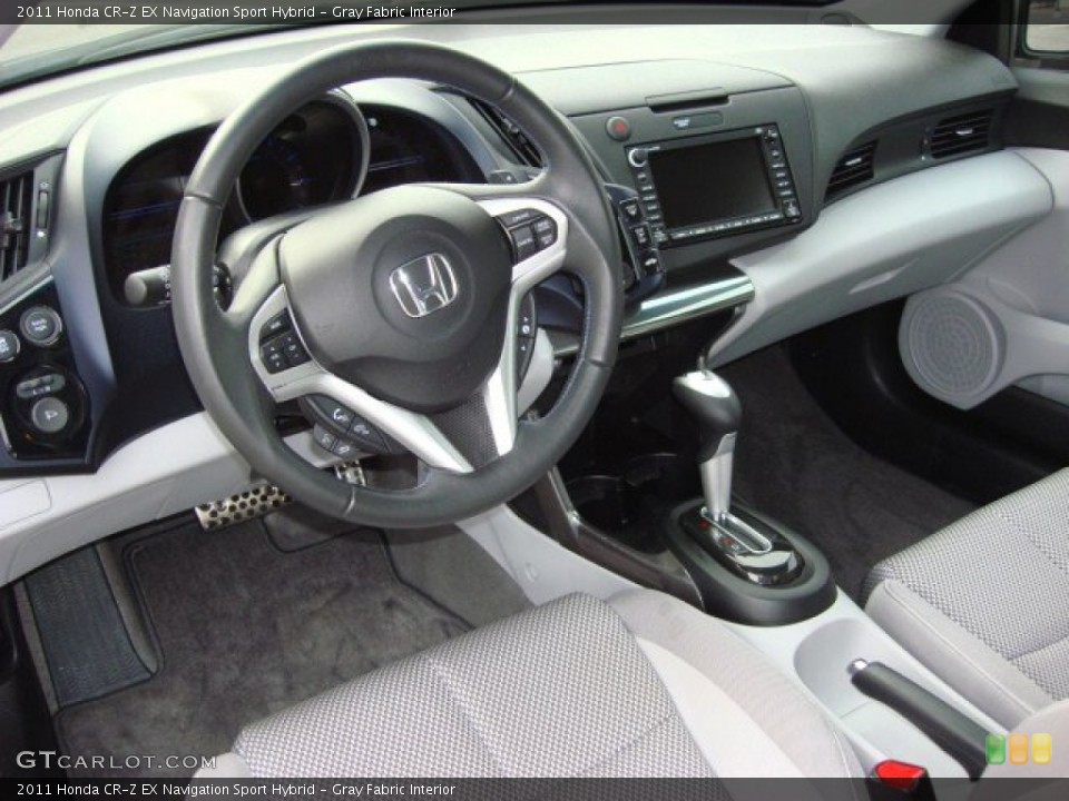 Gray Fabric Interior Prime Interior for the 2011 Honda CR-Z EX Navigation Sport Hybrid #57558485