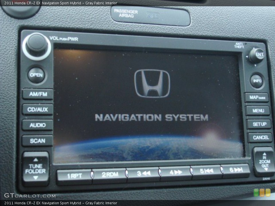 Gray Fabric Interior Navigation for the 2011 Honda CR-Z EX Navigation Sport Hybrid #57558523