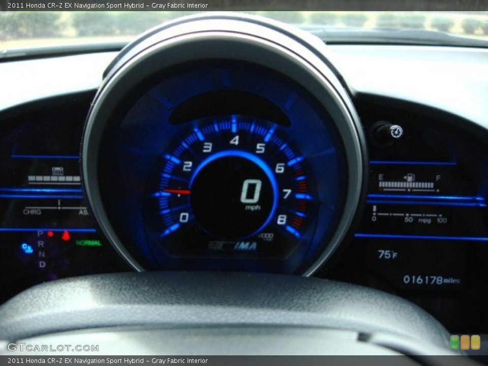 Gray Fabric Interior Gauges for the 2011 Honda CR-Z EX Navigation Sport Hybrid #57558542