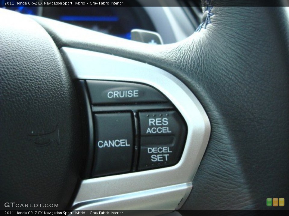 Gray Fabric Interior Controls for the 2011 Honda CR-Z EX Navigation Sport Hybrid #57558578