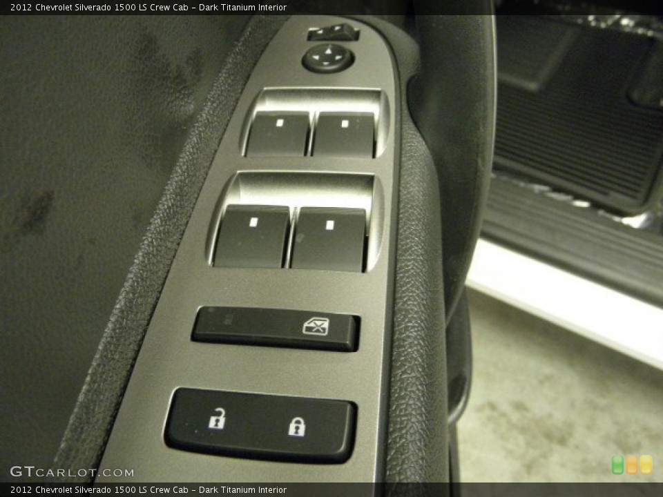 Dark Titanium Interior Controls for the 2012 Chevrolet Silverado 1500 LS Crew Cab #57558746