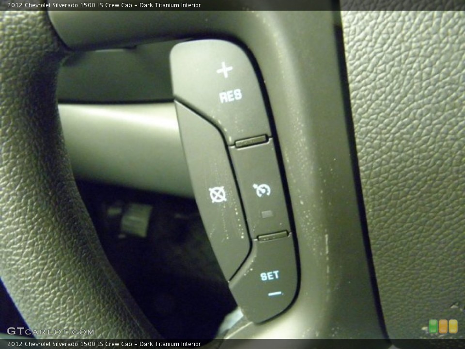 Dark Titanium Interior Controls for the 2012 Chevrolet Silverado 1500 LS Crew Cab #57558773