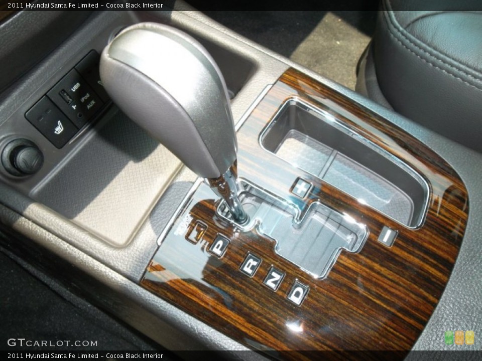 Cocoa Black Interior Transmission for the 2011 Hyundai Santa Fe Limited #57561935