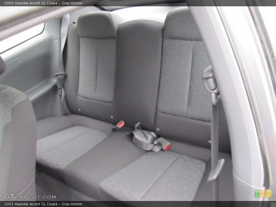 Gray Interior Photo for the 2003 Hyundai Accent GL Coupe #57562040
