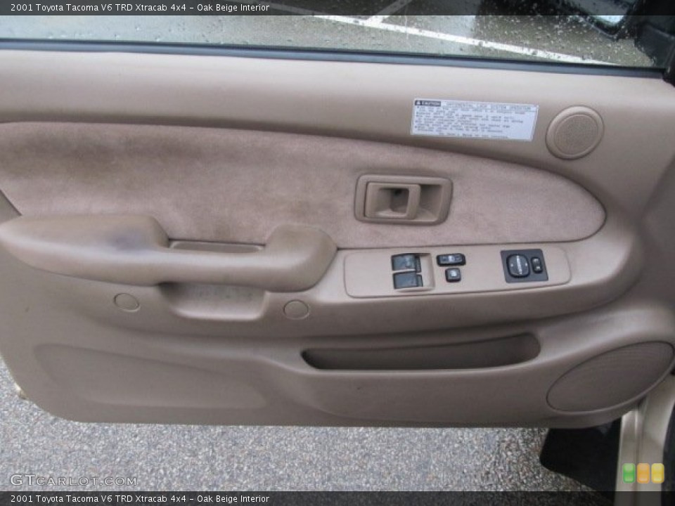 Oak Beige Interior Door Panel for the 2001 Toyota Tacoma V6 TRD Xtracab 4x4 #57563374