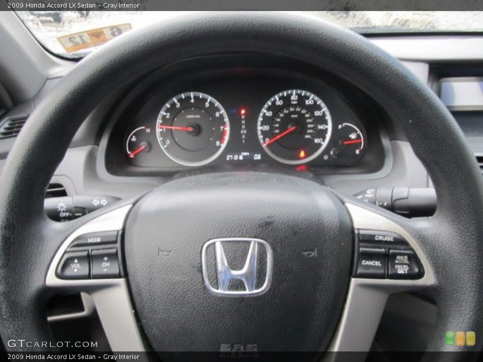 Gray Interior Steering Wheel for the 2009 Honda Accord LX Sedan #57563857
