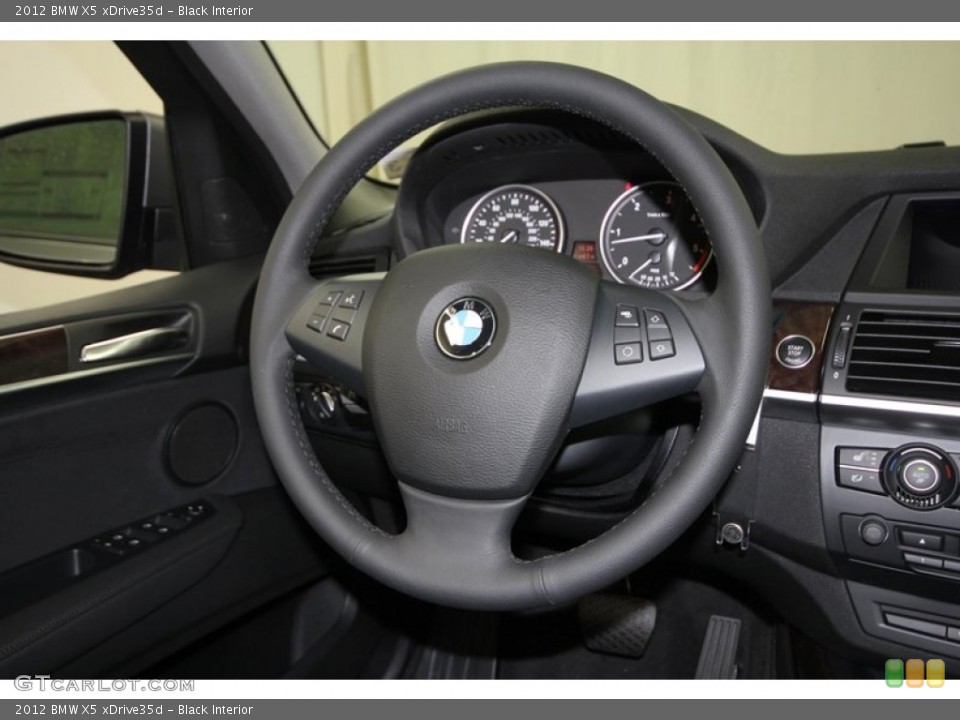 Black Interior Steering Wheel for the 2012 BMW X5 xDrive35d #57567159