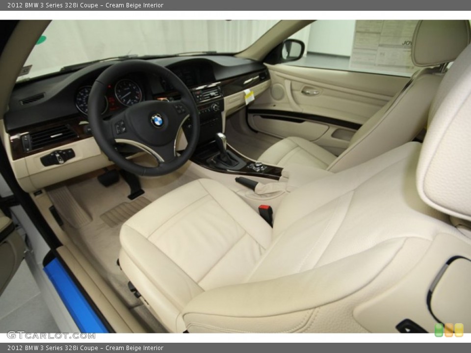 Cream Beige Interior Photo for the 2012 BMW 3 Series 328i Coupe #57567258