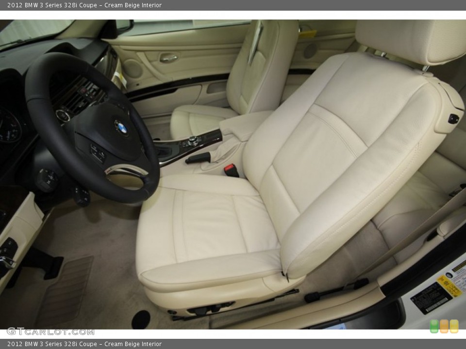 Cream Beige Interior Photo for the 2012 BMW 3 Series 328i Coupe #57567268