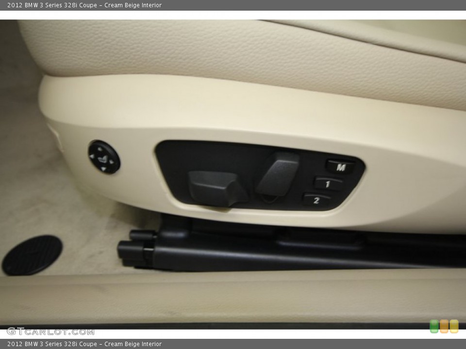 Cream Beige Interior Controls for the 2012 BMW 3 Series 328i Coupe #57567303