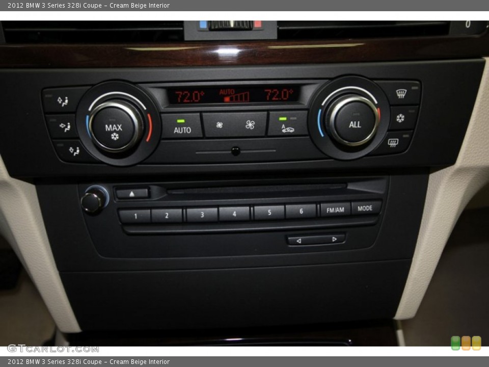 Cream Beige Interior Controls for the 2012 BMW 3 Series 328i Coupe #57567321