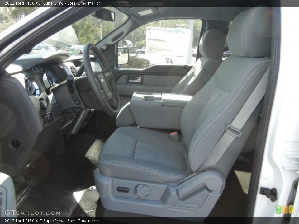 Steel Gray Interior Photo for the 2012 Ford F150 XLT SuperCrew #57567696