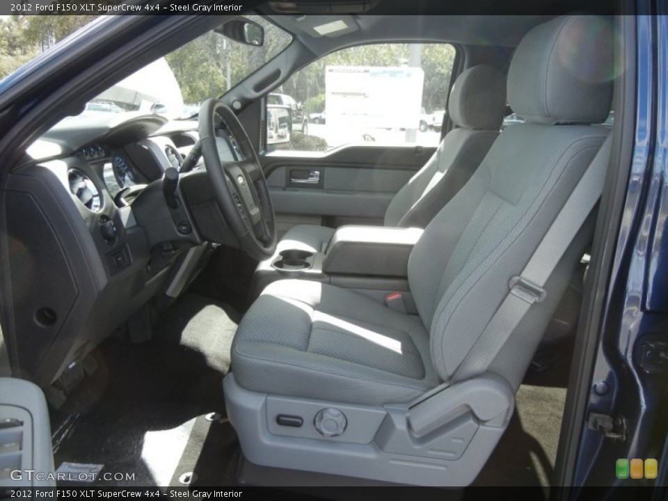 Steel Gray Interior Photo for the 2012 Ford F150 XLT SuperCrew 4x4 #57567885